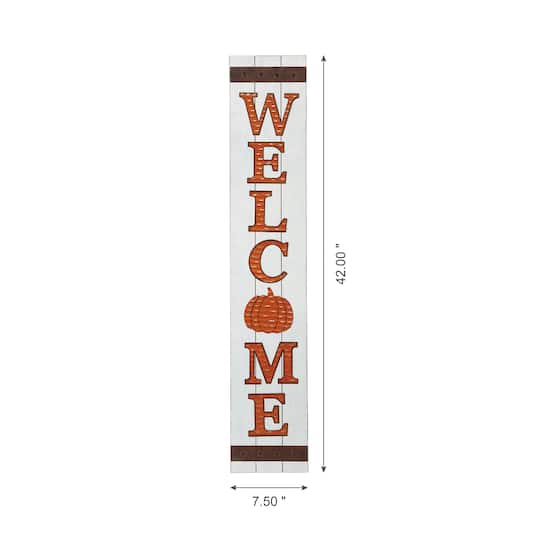 Glitzhome® 42" Fall Wooden Welcome Porch Sign